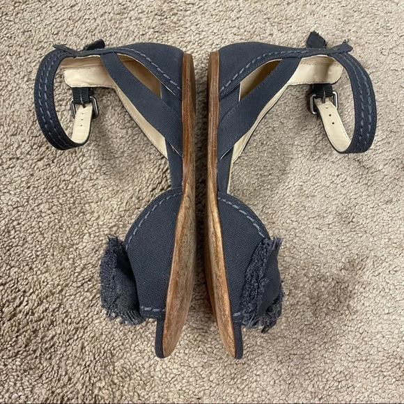 VERA WANG LAVENDER Leni Canvas Bow Flat Sandals 6M - Picture 8 of 16